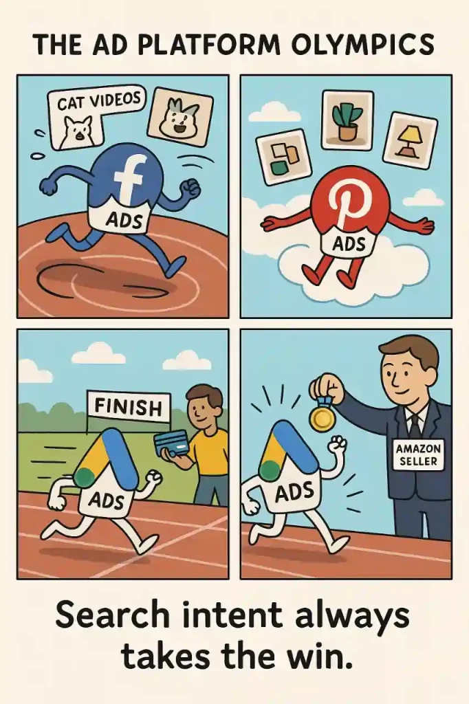 Google Ads Beats Other Traffic Sources for Amazon Sellers Meme