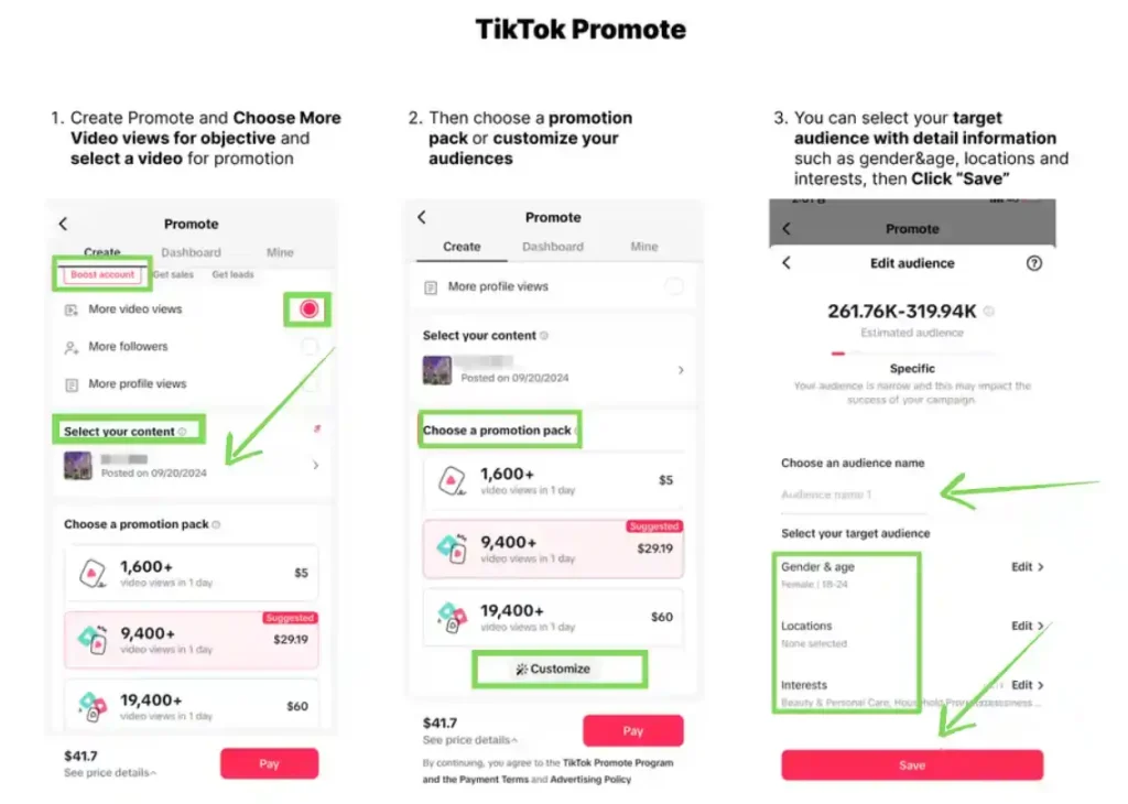 TikTok Promote - Choose Your Promotion Goal