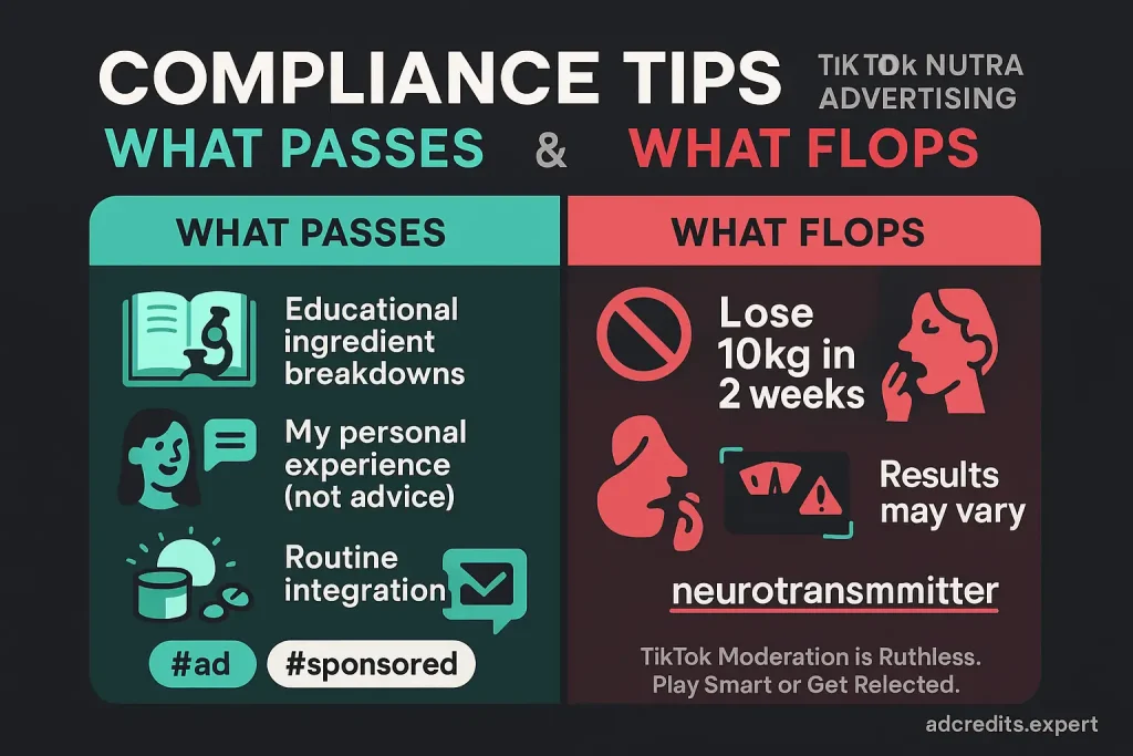 Tiktok Nutra Compliance