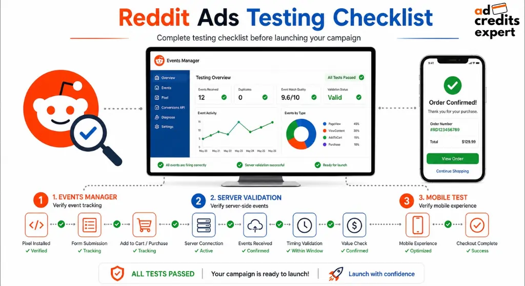 Reddit Ads Testing Checklist Before Launch