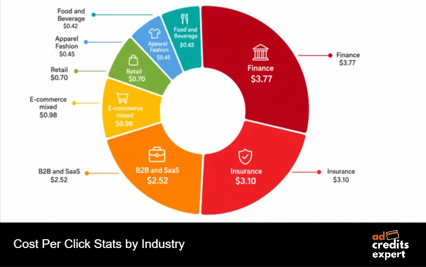 Cost Per Click Stats by Industry