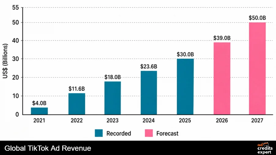 Global TikTok Ad Revenue