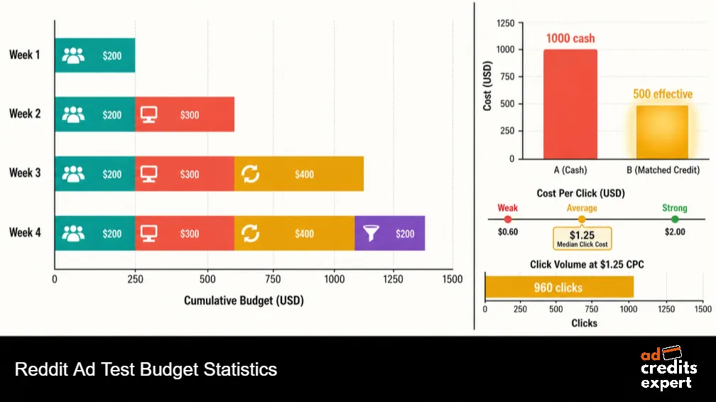 Reddit Ad Test Budget Statistics