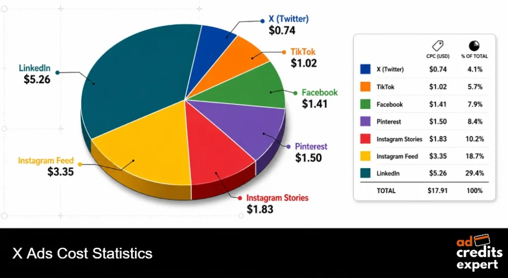 X Ads Cost Statistics
